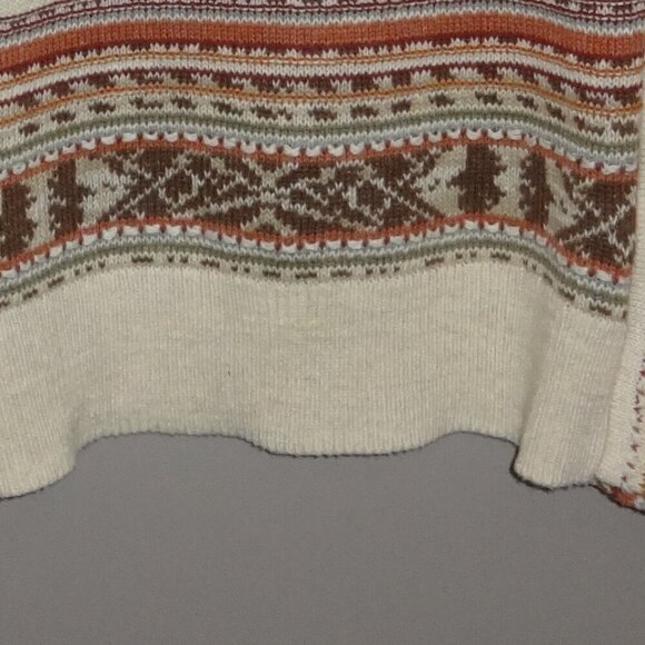 Chaps women's sweater size L, cotton/linen, pull over long sleeves, round neck - Picture 15 of 15